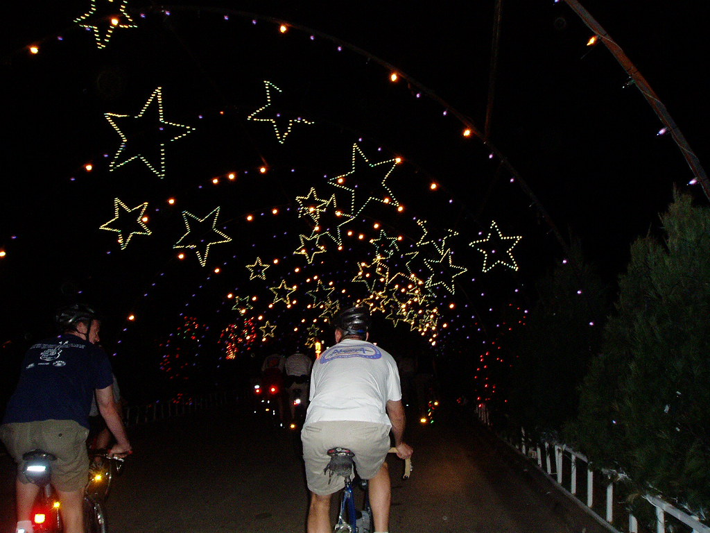 Trail of Lights on bike Sunday night, we biked through Flickr