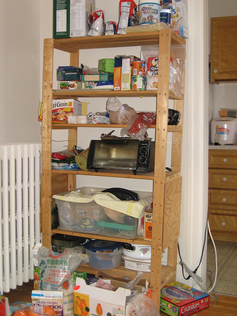 Wooden Kitchen Shelf. Large wooden kitchen shelf (5 shelve… Flickr