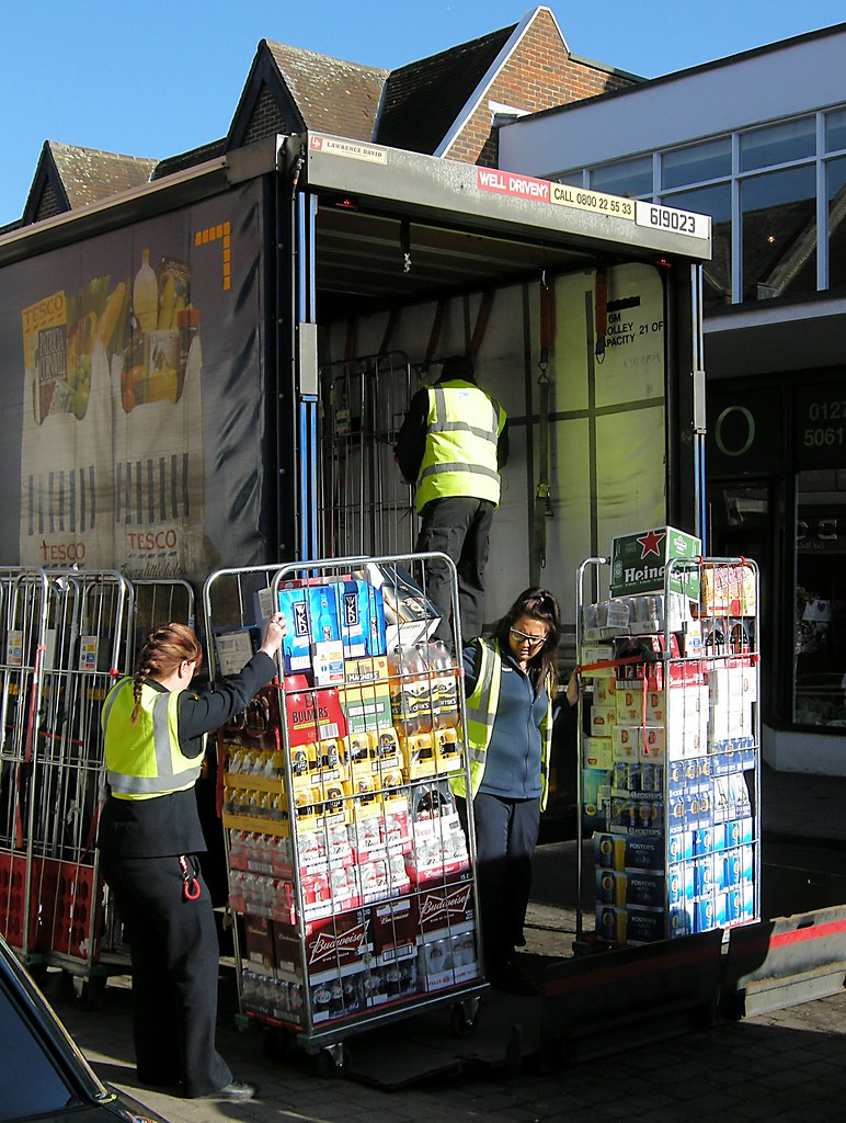 Delivery staff Delivery day at Tesco Hornbeam Arts Flickr