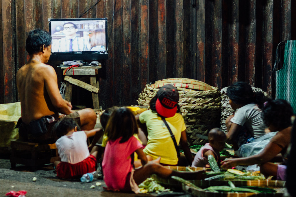 Vegetable Vendor Family Watching TV, Cebu Philippines Flickr