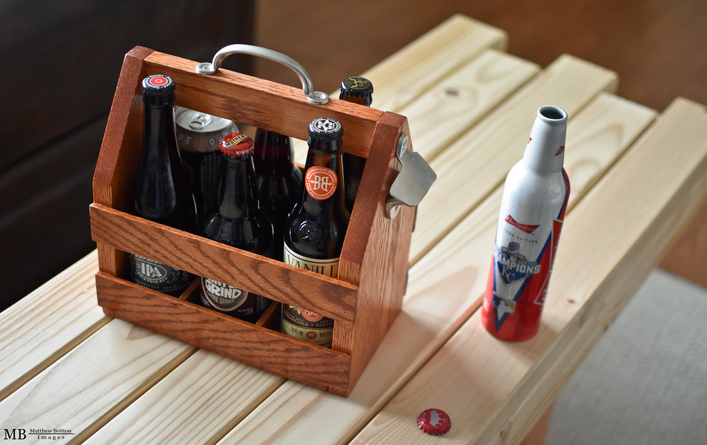 Beer Caddy I made myself a beer caddy (wooden six pack). I… Flickr