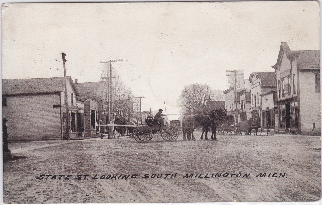 CEN Millington MI 1912 Tuscola County Village Downtown Sto… Flickr