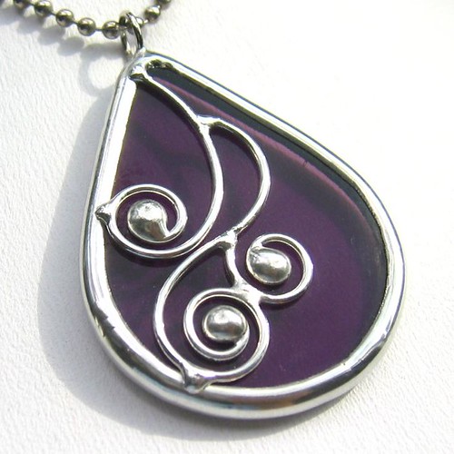 Deep purple stained glass Lee Chu Ling Flickr