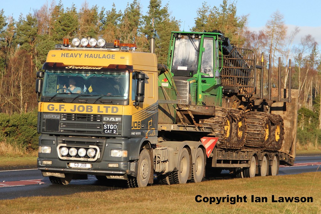 G3 JOB G. F. Job Ltd DAF 95SF 530 6 x 4 A9 Tore Tartan Toplines