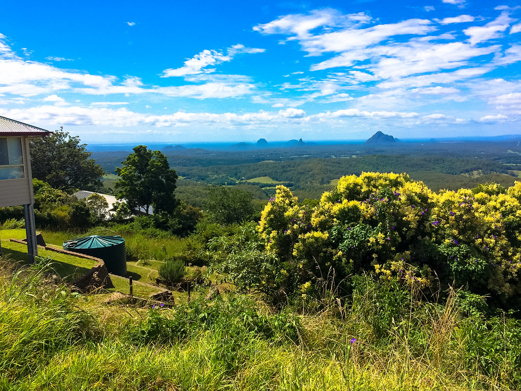 Glass House Mountains from McCarthy's Lookout, Maleny Flickr