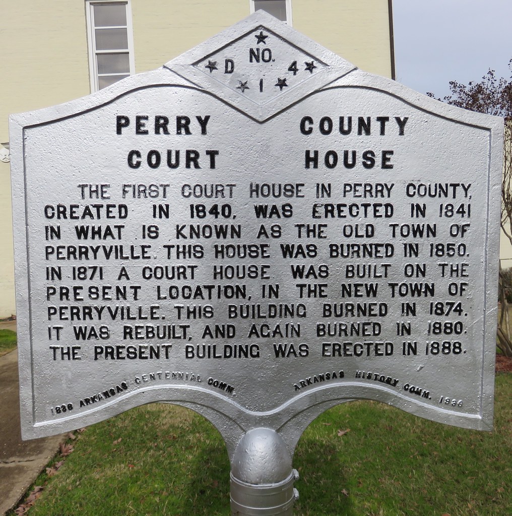 Perry County Courthouse Marker (Perryville, Arkansas) Flickr