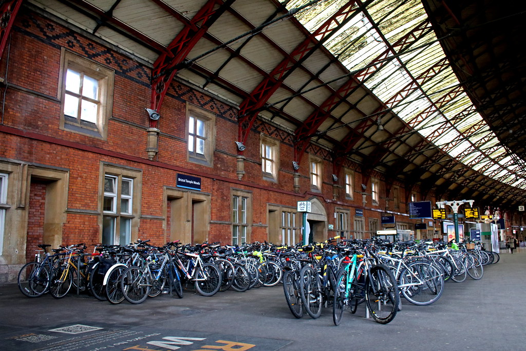 Bikes_1601_Bristol Push biking to Bristol Temple Meads rai… Flickr