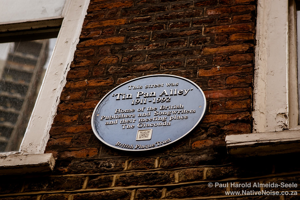 "Tin Pan Alley" Plaque in Denmark Street, London Musical R… Flickr