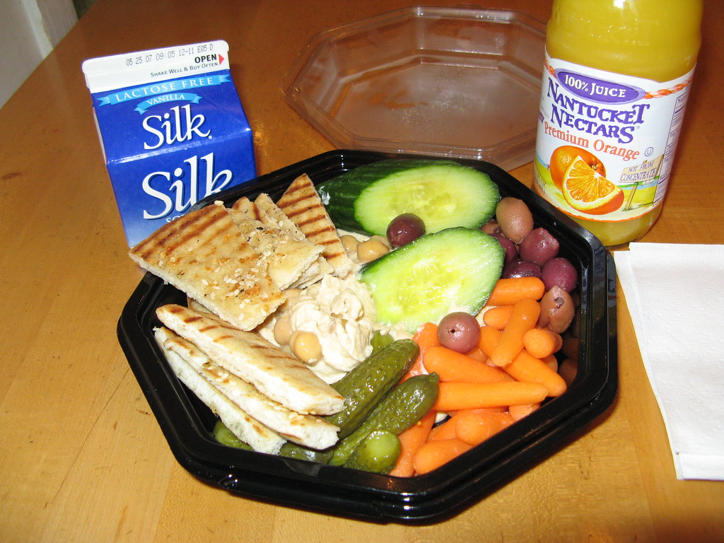 denver airport munchies. most amazing lemon hummus. Flickr