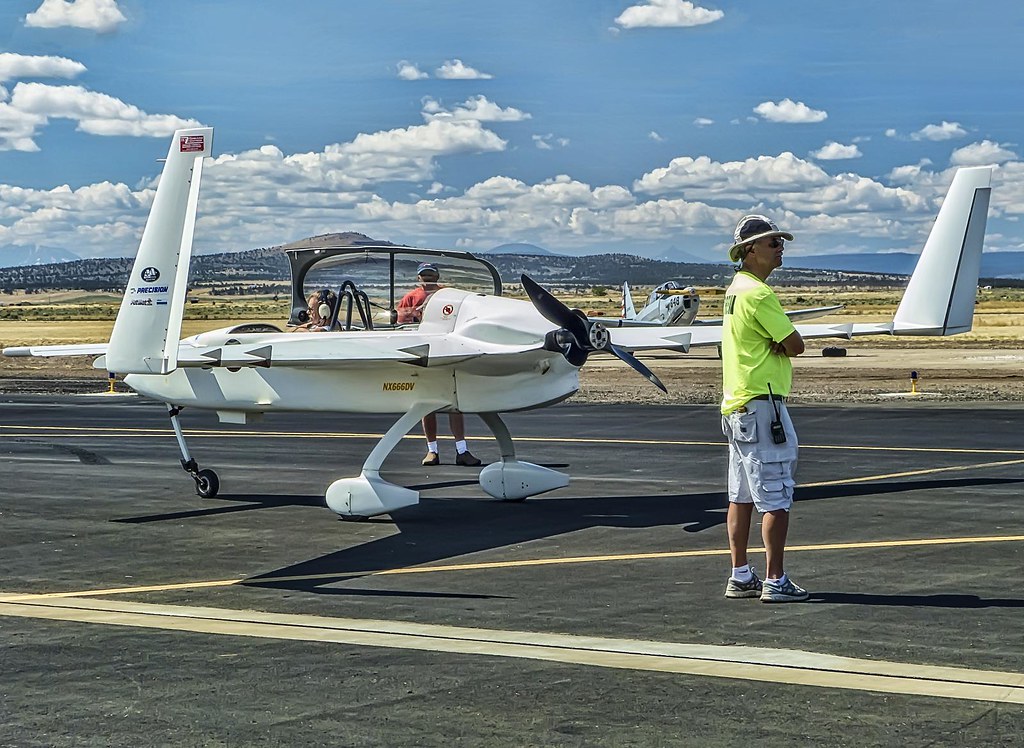 A kitbuilt aircraft prepares for flight at the 2014 Air Show of the