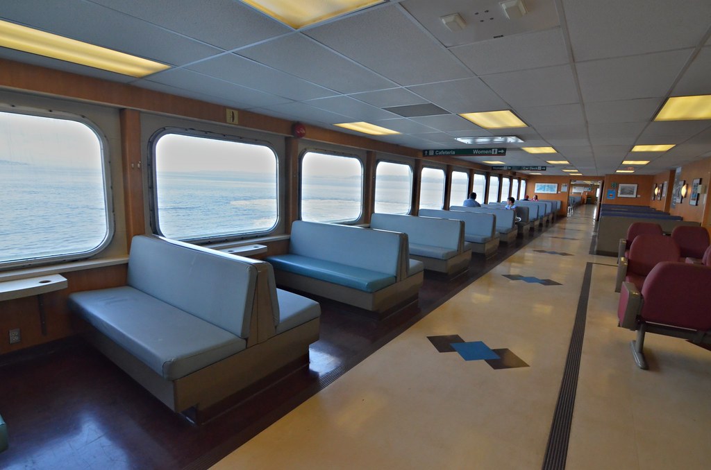 Cabin MV Cathlamet Washington State Ferries Elwha On The Rocks