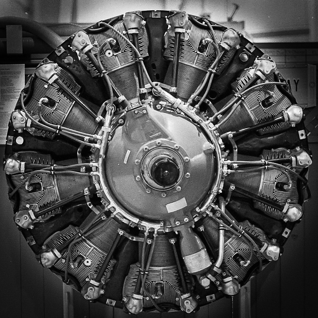 Radial Engine at the Palm Springs Air Museum Michael VH Flickr