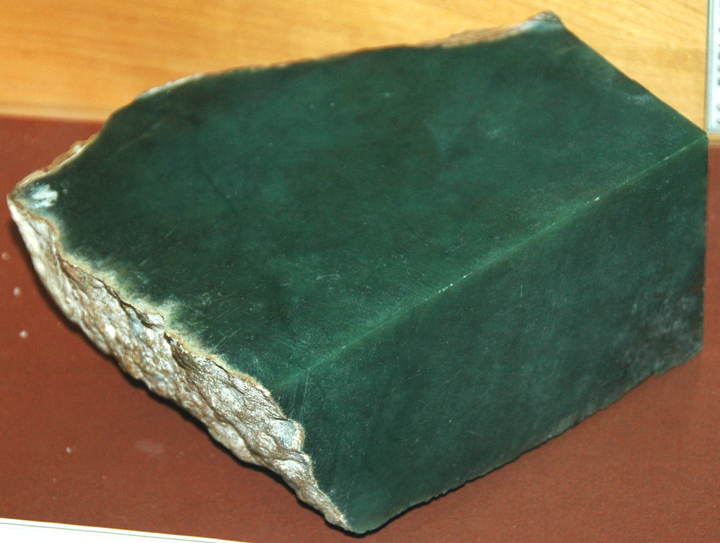 Green nephrite jade (Precambrian; Granite Mountains, Wyomi… Flickr