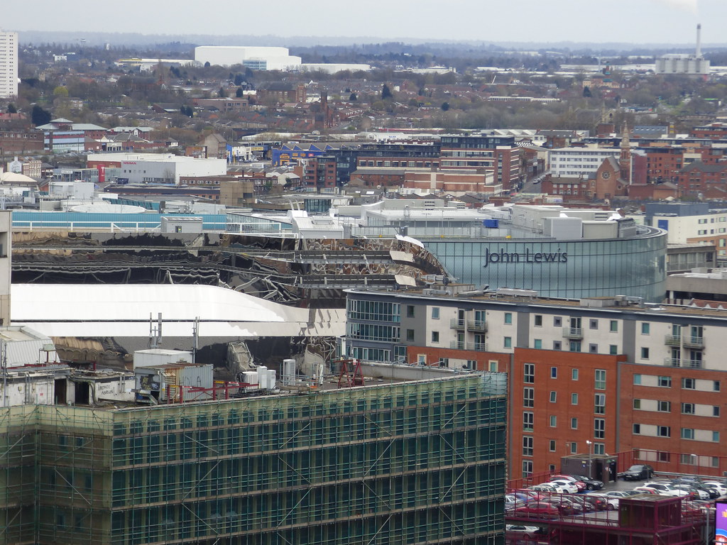 Views from the Secret Garden Birmingham New Street Station and John