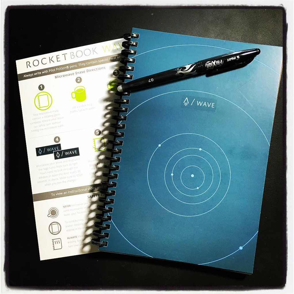 Rocketbook Wave And my RocketbookWave notebook and pen ha… Flickr