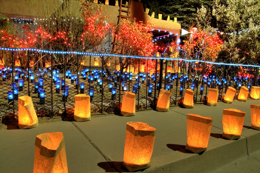 Old Town Candle House with luminarias Joel Deluxe Flickr