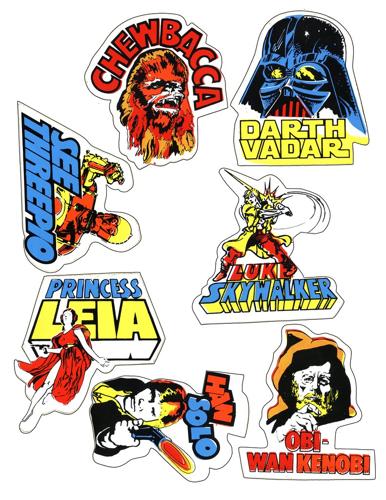 Argentinian Star Wars Stickers 1977 These stickers are o… Flickr