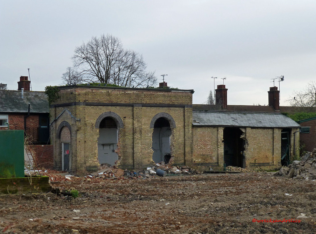 Halstead Station, Essex. The demolition of a factory, has … Flickr