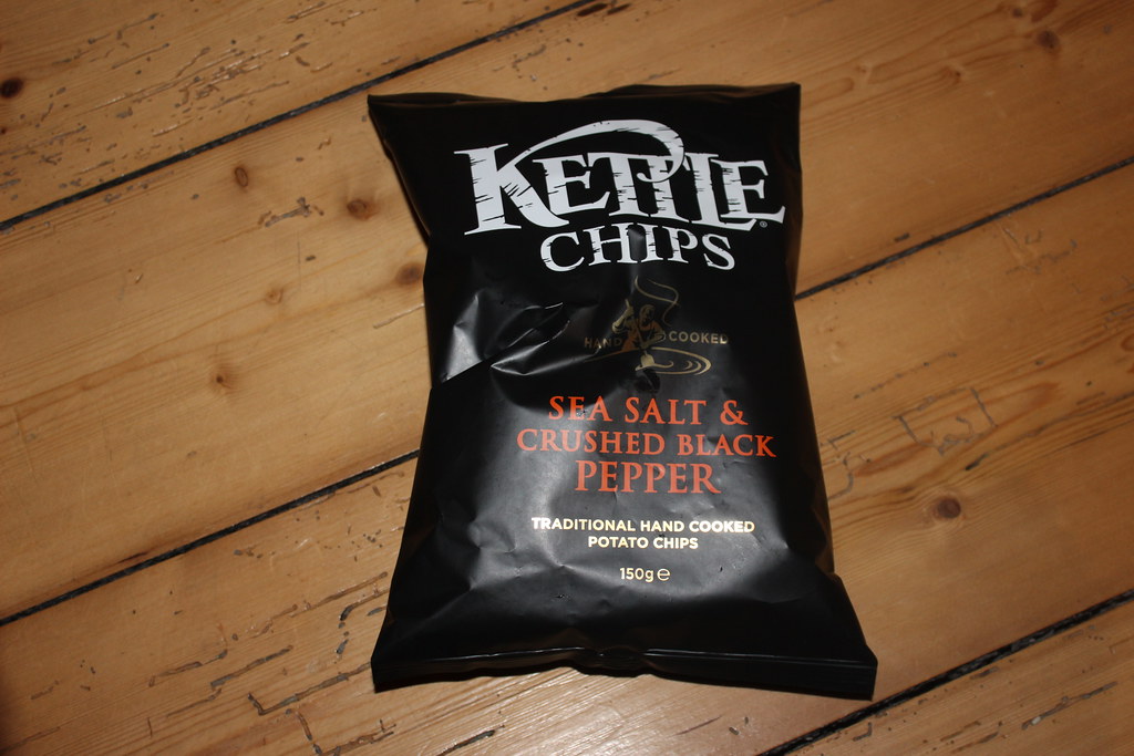 Kettle Chips Sea Salt & Crushed Black Pepper Snackfood! Like_the