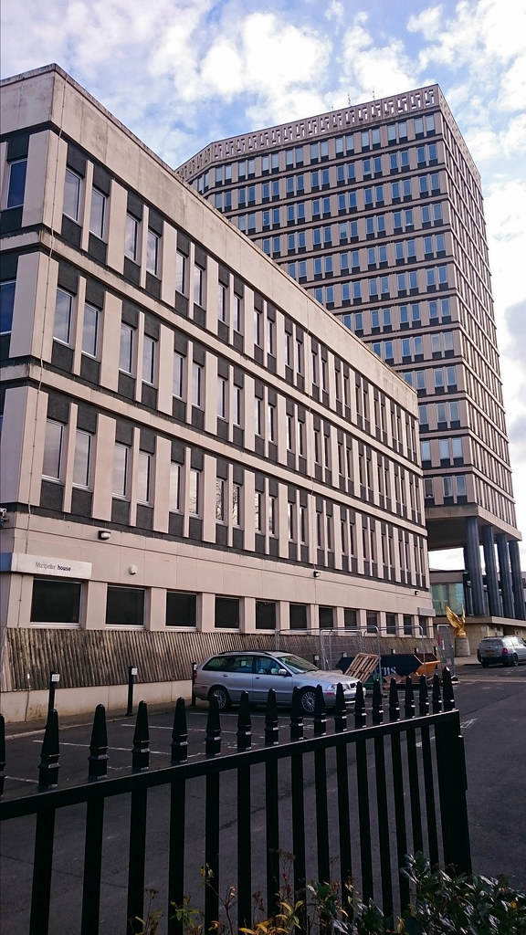 Rear of Eagle Tower Cheltenham 14.02.2016 Carl Brunnock Flickr