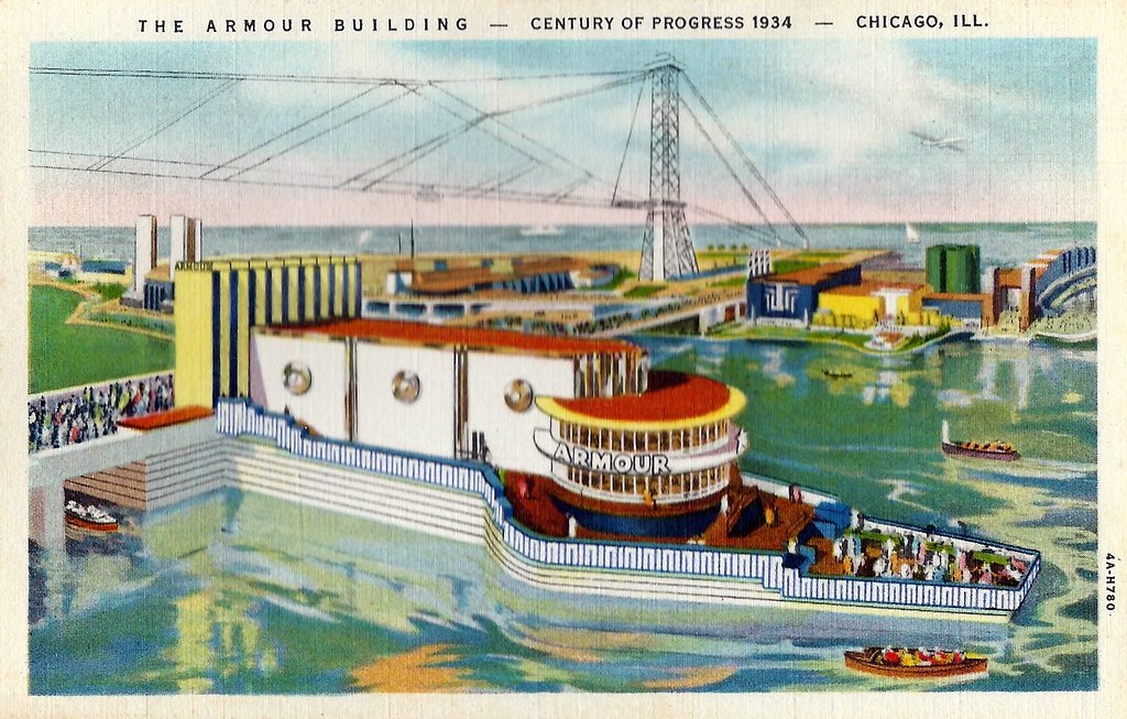 Vintage 1934 Chicago World's Fair Postcard (A Century Of P… Flickr