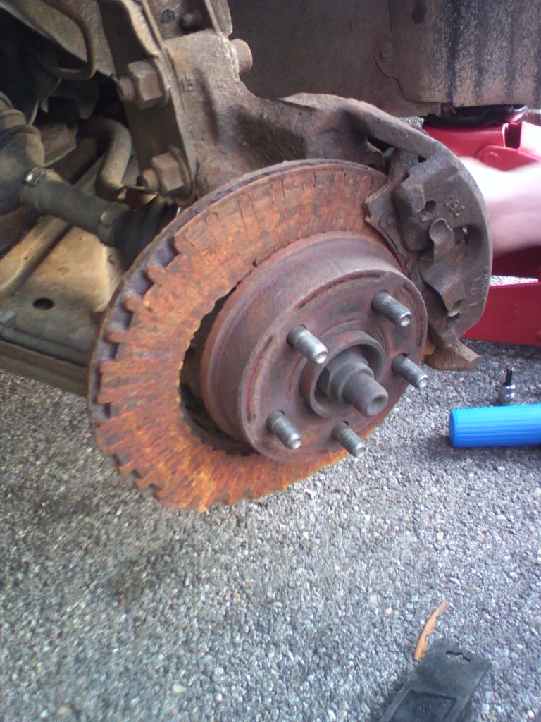 Destroyed brake rotors This was the front left rotor on a … Flickr