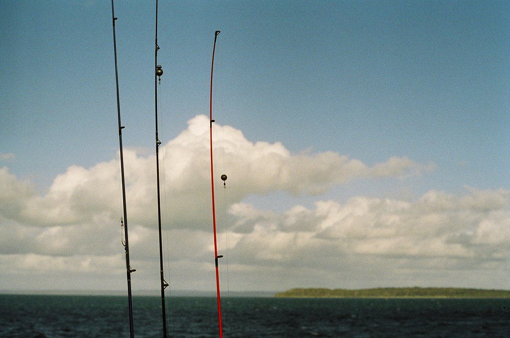 Hervey Bay pier fishing rods landscape Richard Potts Flickr