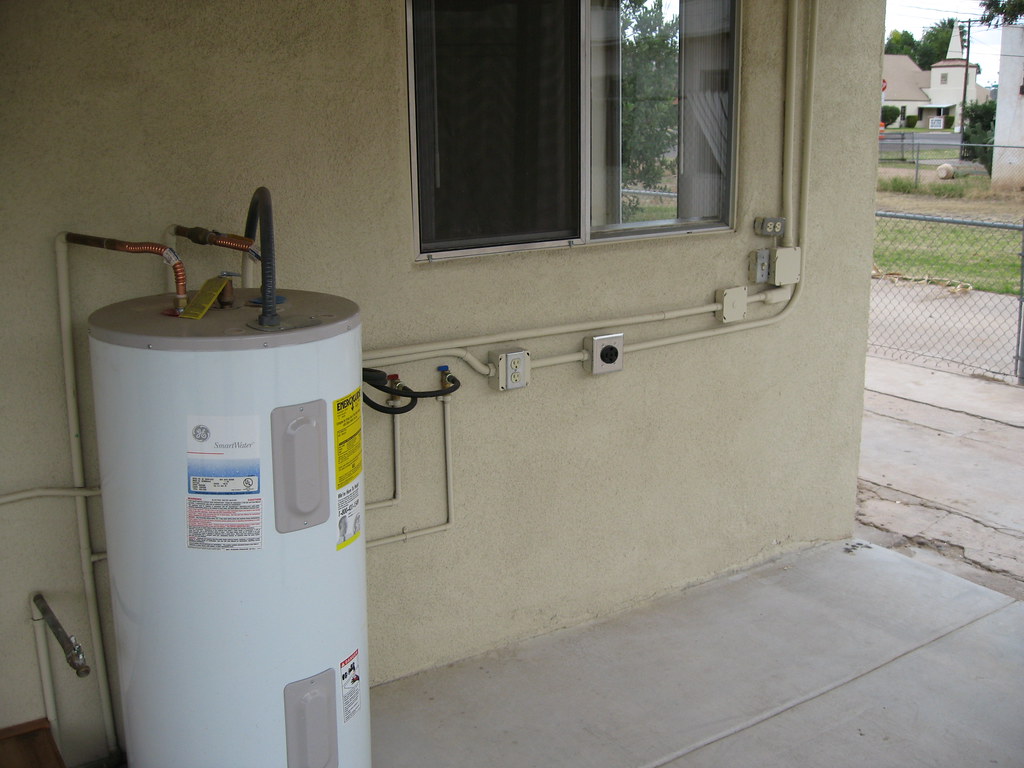 Hot water heater and washer & dryer hookup Patrick Dockens Flickr