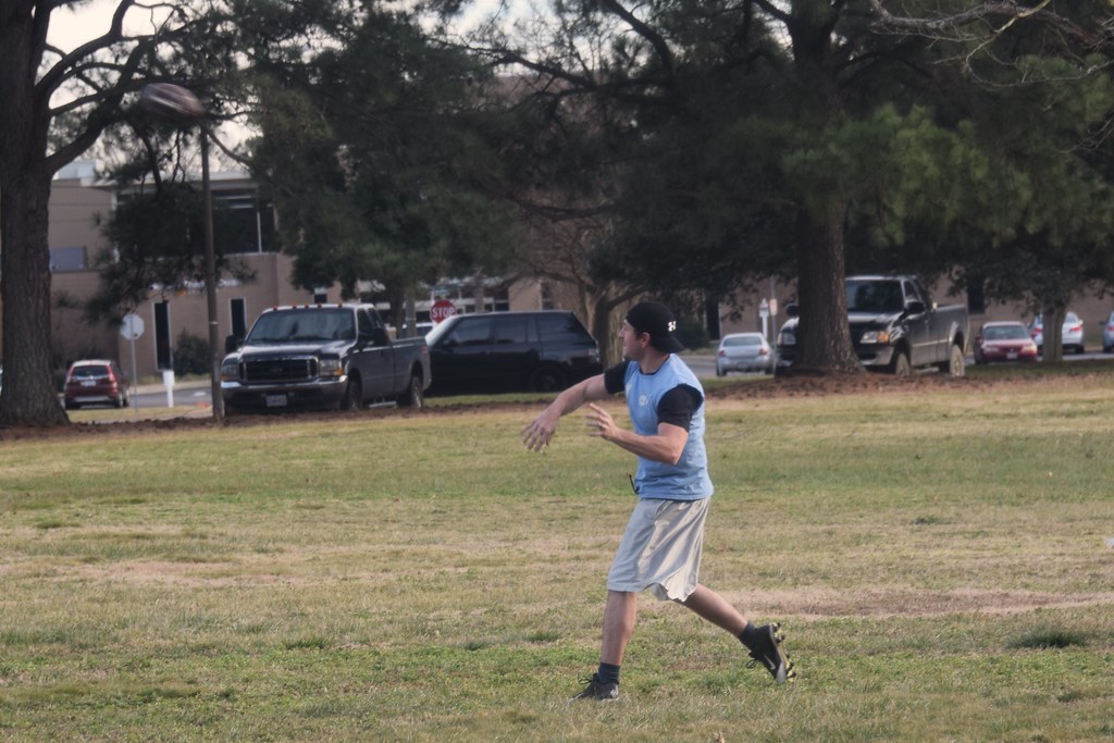 Quarterback Flag Football in the park. Tony Alter Flickr