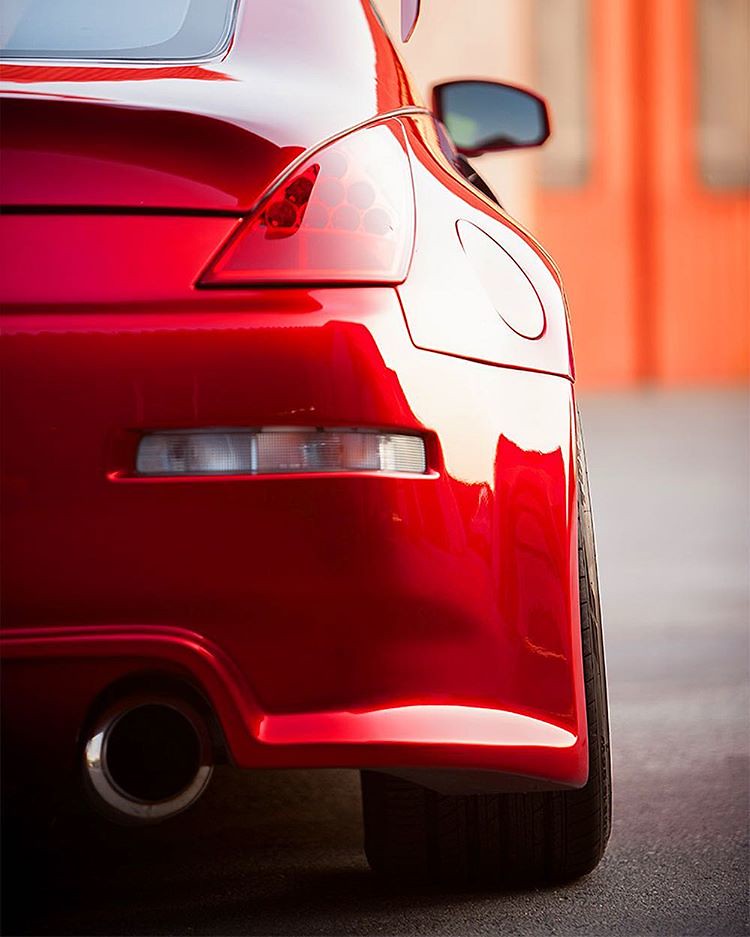 Tje rear end of my candy apple red Nissan 350z. ️ ️ ️ ca… Flickr