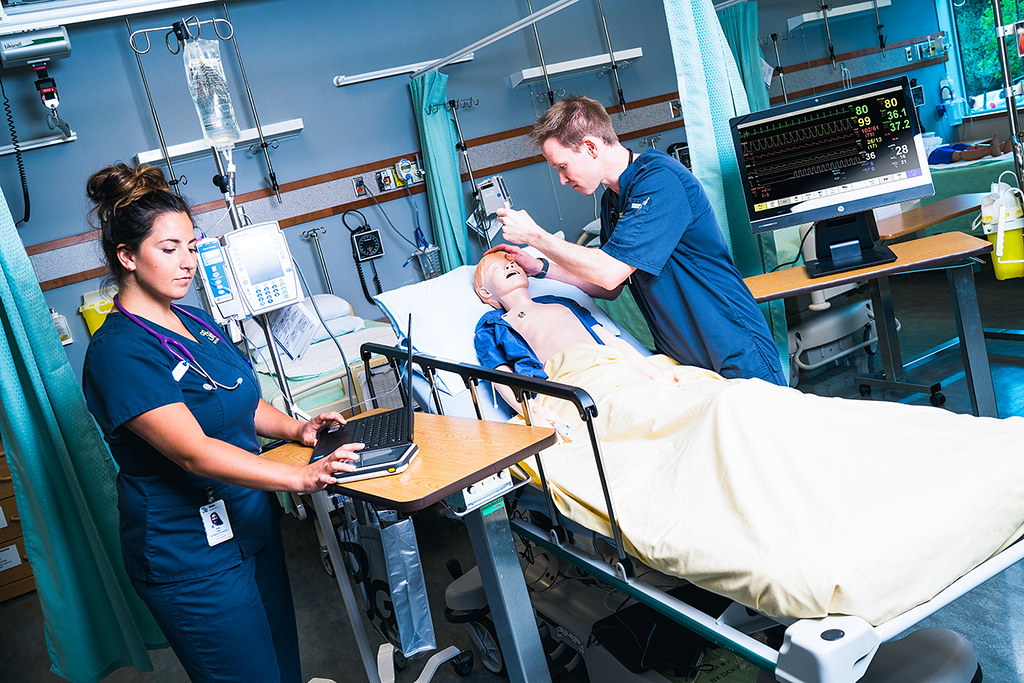 Douglas College nursing students train on human patient si… Flickr