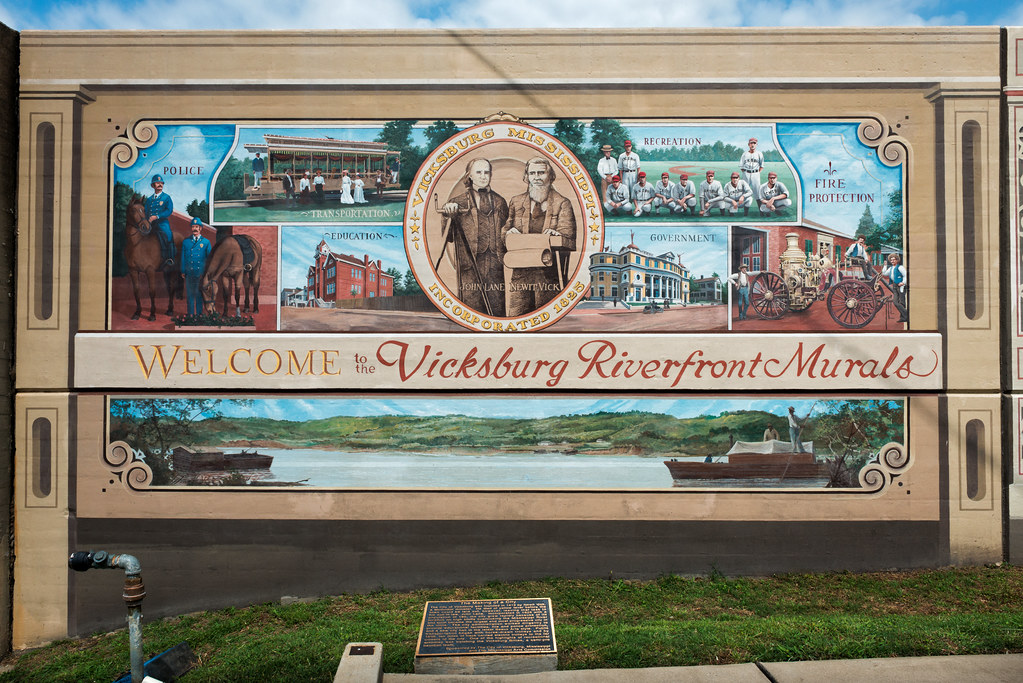 Vicksburg Riverfront Murals (20022009), v02, Levee St, Vi… Flickr