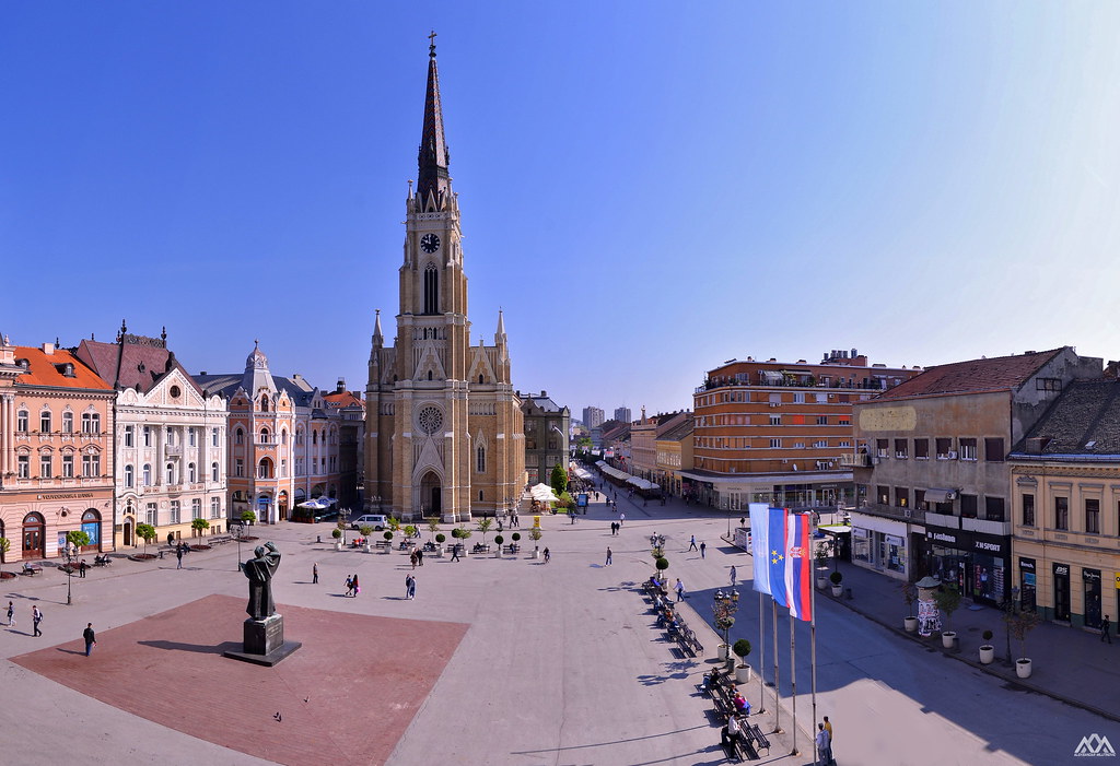 Novi Sad Trg Slobode centar Novi Sad panorama centar grada… Flickr