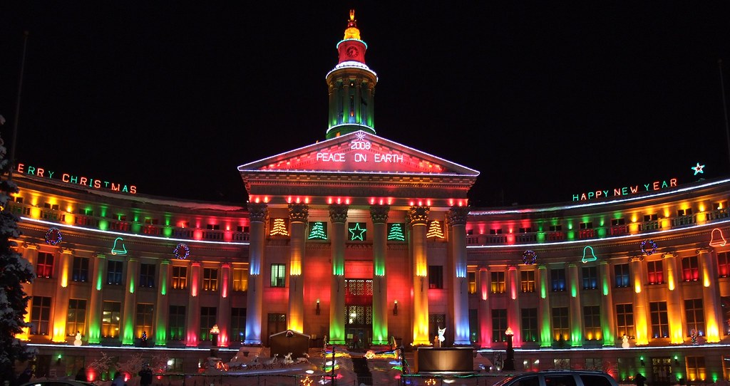 Denver Colorado Civic Center Christmas Lights Denver Color… Flickr
