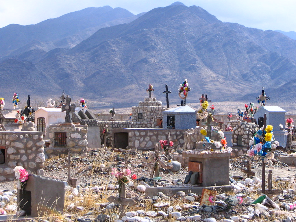 Andean cemetery High in the Andes in west Argentina, near … Daniel
