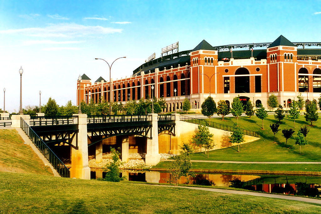 Ballpark in Arlington from across Johnson Creek Taken at t… Flickr