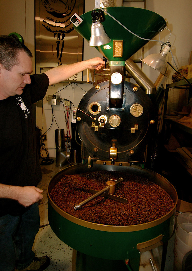 Roasting coffee beans in Eugene Oregon Fine Coffees in Eug… Flickr