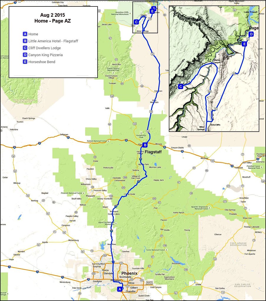 Aug 2 Drive to Page AZ The drive from Phoenix to Marble … Flickr