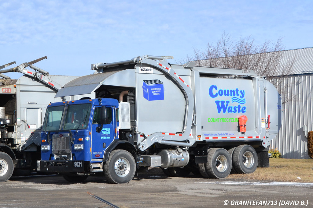 County Waste Peterbilt 320 Front Loader Trucks, Buses, & Trains by