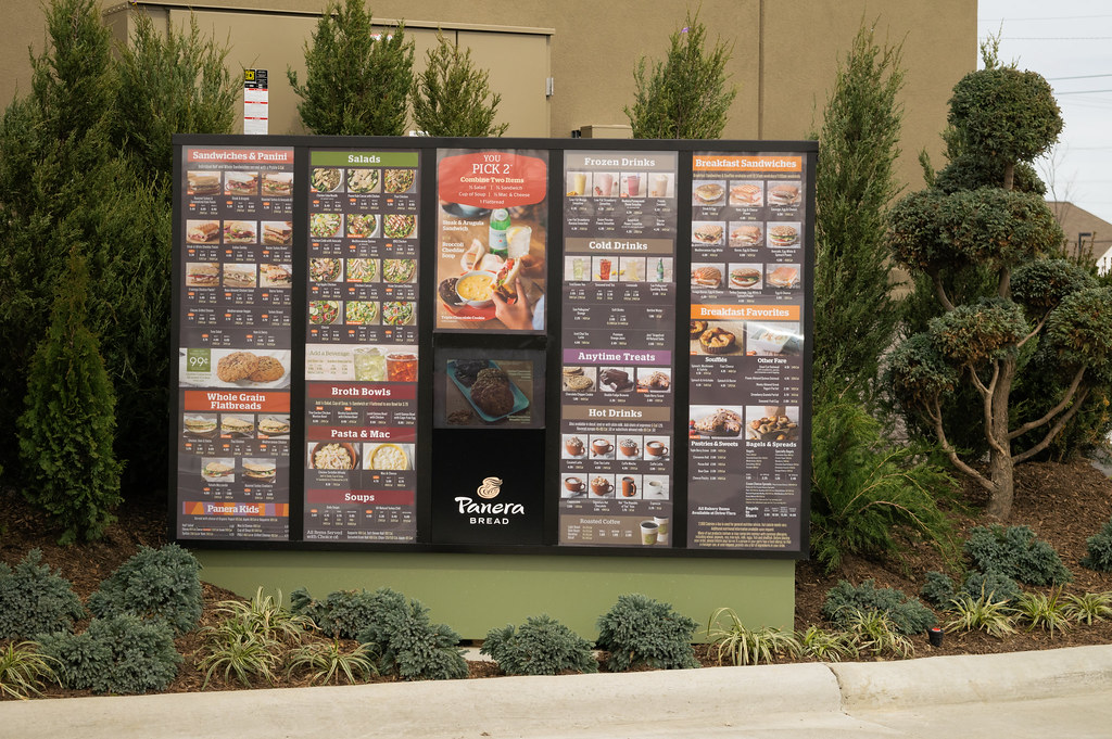 Panera Drivethru Menuboard 2,000th Panera Bread Location … Flickr