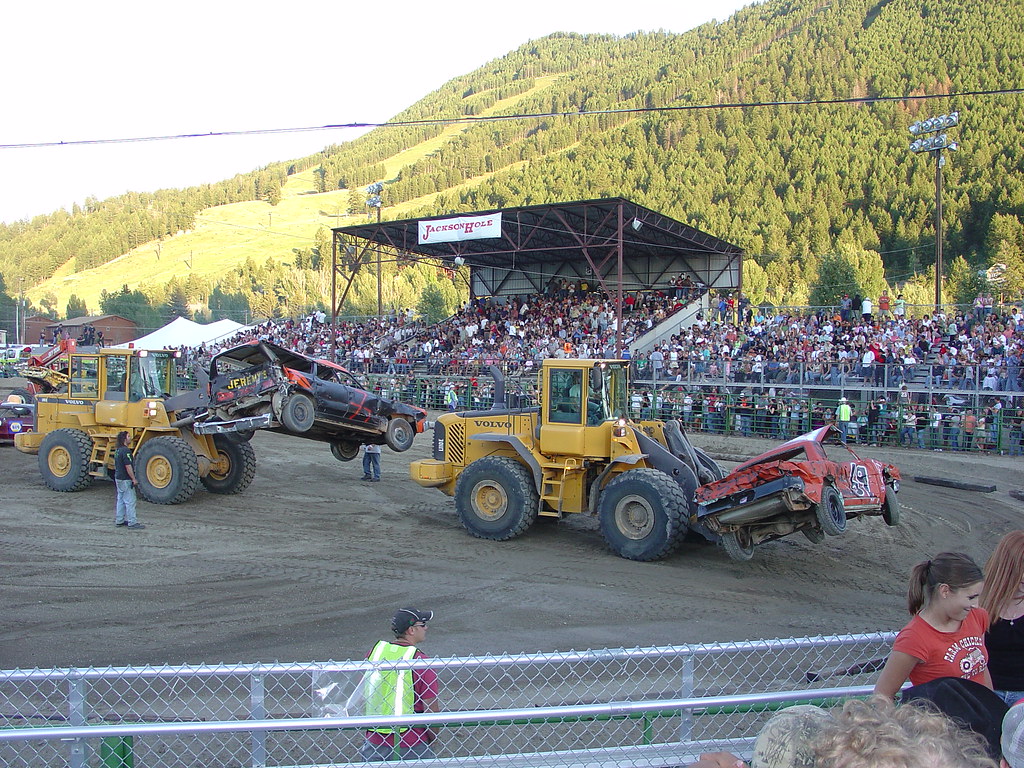 Demolition Derby Annual Demolition Derby in Jackson, Wyomi… Flickr