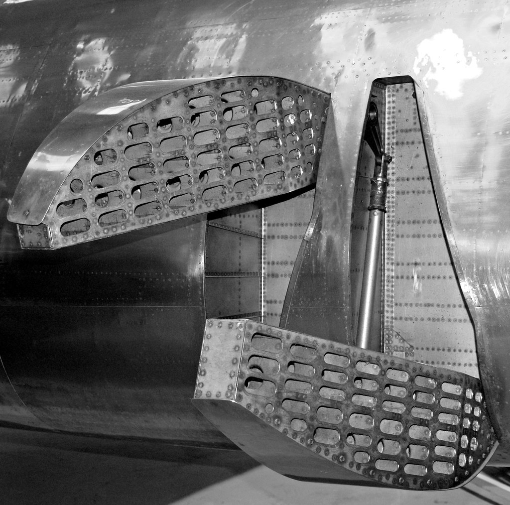 Air Brakes These are the air brakes on a 1950's experiment… Flickr