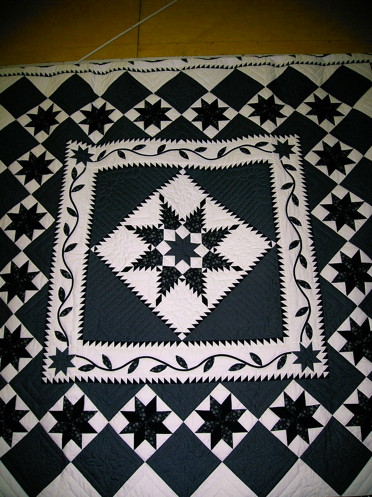 Belleville Quilt Auction Feathered Star Medallion Flickr