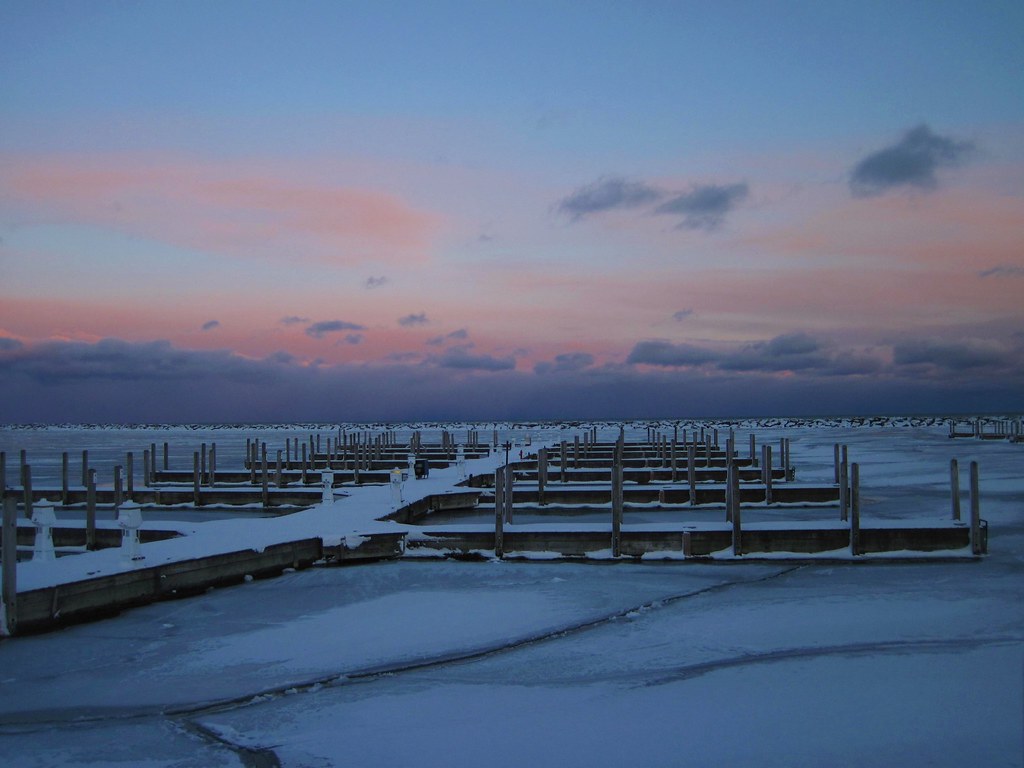 Harrisville Harbor, Lake Huron dusk 4 Paul Bruce Flickr