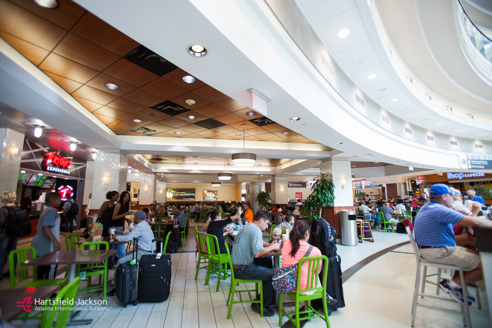 2016ATLGeneral21 Food Court Domestic Terminal Atrium Hartsfield