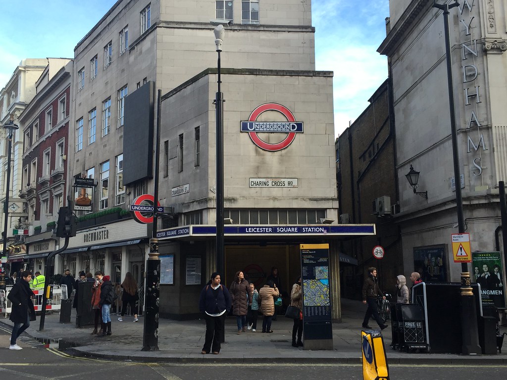 Leicester Square Underground station London Railway stations Flickr