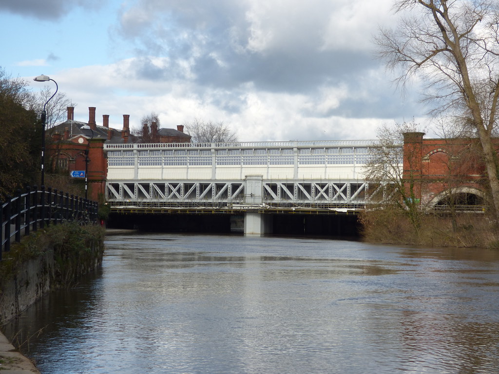 Shrewsbury Station from the River Severn a photo on Flickriver