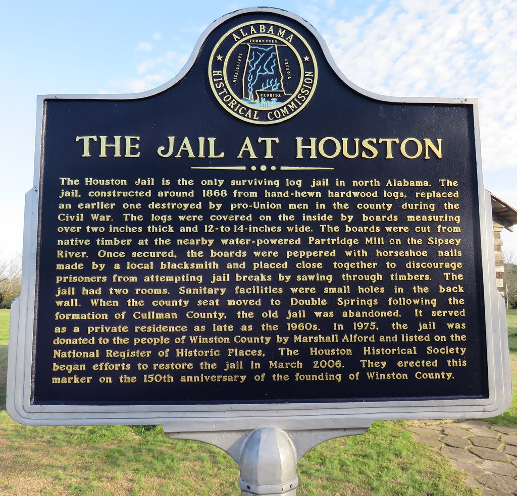 Old Winston County Jail Marker (Houston, Alabama) Built in… Flickr