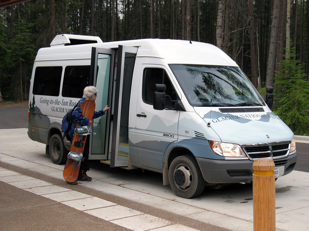 Glacier GoingtotheSun Road shuttle Glacier National Par… Flickr