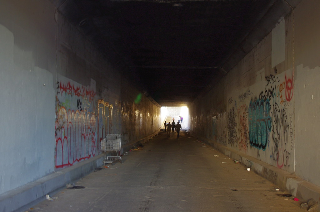 Tunnel To The Los Angeles River Underneath the 6th St. Bri… Flickr
